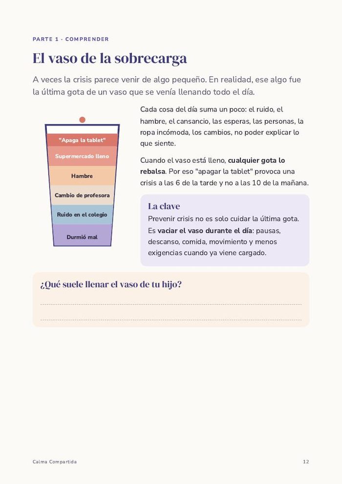 Página: el vaso de la sobrecarga